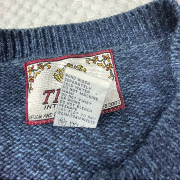 🔥Patriotic Sweater America Flag Red White Blue Sweater Cardigan Tiara Size XL - Picture 10 of 14